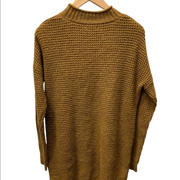 NEW! Nordstrom BP. Olive Breen Cable Knit Long Sleeve Sweater Dress, medium - Picture 3 of 6
